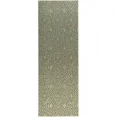 Studio Clarice Tapis de couloir – Hidde 3D Diamond Vert | 80x300cm | Blanc | Tapis de couloir | Tapis