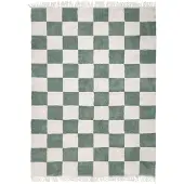 FRAAI Tapis damier | Blox Fringe Vert | 200x290cm | Vert | Rectangulaire | Tapis