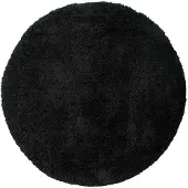 NATURL. Tapis shaggy rond | Blaze Noir | Ø 240cm | Noir | Synthétique | Rond
