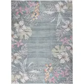 FRAAI Tapis d’extérieur à fleurs | Poppy Vert Olive | 160x230cm | Vert | Rectangulaire | Tapis