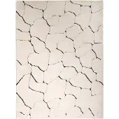 FRAAI Tapis scandinave | Yune Stone Crème/Noir | 80x150cm | Crème | Rectangulaire | Tapis