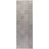 Studio Clarice Tapis de couloir – Hidde 3D Circles Gris | 80x180cm | Gris | Rectangulaire | Tapis
