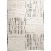 FRAAI Tapis scandinave | Yune Lines Crème/Noir | 80x150cm | Crème | Rectangulaire | Tapis