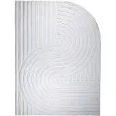 FRAAI Tapis de forme irrégulière | Wavy Crème | 230x330cm | Crème | Polyester | Forme libre