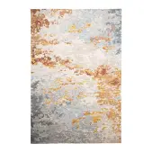 FRAAI Tapis moderne | Bush Bleu/Terracotta | 80x150cm | Bleu | Rectangulaire | Tapis