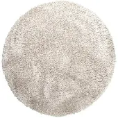 NATURL. Tapis shaggy rond | Blaze Beige/Gris | Ø 100cm | Crème | Synthétique | Rond