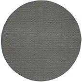 FRAAI Tapis d'extérieur rond | Malta Arrow Noir | Ø 100cm | Noir | Rond | Tapis d'extérieur