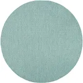 De Onlinewinkelier b.v. NATURL. Tapis d'extérieur rond | Costa Turquoise | Ø 120cm | Turquoise | Rond | Tapis d'extérieur