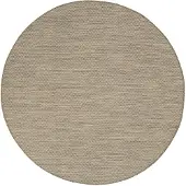FRAAI Tapis d'extérieur rond | Malta Arrow Naturel | Ø 160cm | Crème | Rond | Tapis d'extérieur