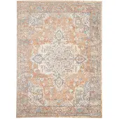 FRAAI Tapis lavable | Nova Medallion Terracotta | 200x290cm | Terracotta | Polyester | Rectangulaire