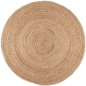 NATURL. Tapis en jute | Fair Rond Naturel | Ø 180cm | Marron | Jute | Rond