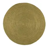 NATURL. Tapis en jute | Fair Rond Vert | Ø 140cm | Vert | Rond | Tapis