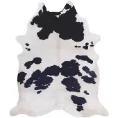 FRAAI Peau de vache | Bovine Noir/Blanc | 155x190cm | Noir | Polyester | Forme libre