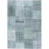 FRAAI Tapis patchwork | Estate Bleu/Vert | 230x330cm | Turquoise | Rectangulaire | Tapis