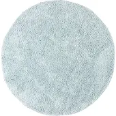 NATURL. Tapis rond à poils longs | Lofty Bleu Clair | Ø 100cm | Bleu | Polypropylène | Rond