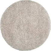 Studio Clarice Tapis rond à poils longs - Yves Beige | Ø 160 cm | Rond | Pile haute