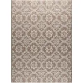 FRAAI Tapis d’extérieur – Rio Flower Beige | 80x150cm | Beige | Rectangulaire | Tapis