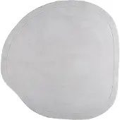 FRAAI Tapis organique | Halo Stone Gris | Ø 80cm | Gris | Forme libre | Tapis