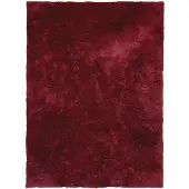 FRAAI Tapis lavable à poils longs | Ziggy Rouge | 80x150cm | Rouge | Rectangulaire | Tapis