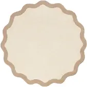 FRAAI Tapis Rond Lavable – Hazy Beige/Crème | Ø 120cm | Beige | Rond | Tapis