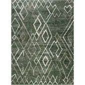 FRAAI Tapis berbère | Blend Diamond Vert | 200x290cm | Vert | Rectangulaire | Tapis