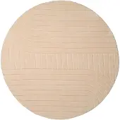 FRAAI Tapis scandinave rond | Charm Arches Beige | Ø 120cm | Beige | Rond | Tapis