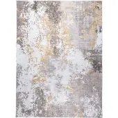 FRAAI Tapis moderne | Sarge Taupe/Jaune | 120x170cm | Jaune | Rectangulaire | Tapis