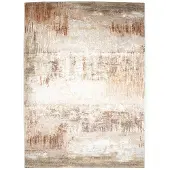 Studio Clarice Tapis abstrait | Xavier Scratch Taupe/Rouge | 240x330cm | Rouge | Rectangulaire | Tapis