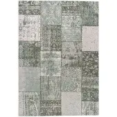FRAAI Volero - Tapis Patchwork - Vert Rêves | Look vintage - 240x340cm
