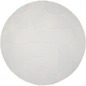FRAAI Tapis scandinave rond | Charm Circles Blanc | Ø 80cm | Blanc | Rond | Tapis