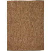 NATURL. Tapis d'extérieur | Costa Cognac | 240x330cm | Marron | Rectangulaire | Tapis d'extérieur