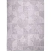 FRAAI Tapis d'extérieur abstrait | Groovy Tiles Gris | 80x150cm | Gris | Polyester | Rectangulaire