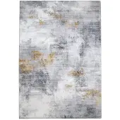 FRAAI Tapis moderne | Strong Gris/Jaune | 140x200cm | Gris | Rectangulaire | Tapis