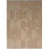 Studio Clarice Tapis en laine | Giselle Circles Beige | 200x290cm | Crème | Rectangulaire | Tapis