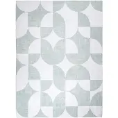 FRAAI Tapis d'extérieur abstrait | Groovy Tiles Vert | 120x170cm | Vert | Rectangulaire | Tapis d'extérieur