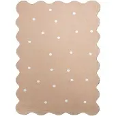 Little Olly Tapis lavable - Cloudy Dots Beige | 200x290 cm | Rectangulaire | Pile courte
