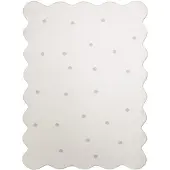 Little Olly Tapis lavable | Cloudy Dots Blanc | 120x170cm | Blanc | Rectangulaire | Tapis enfants