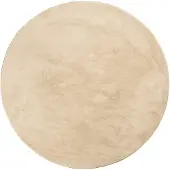 NATURL. Tapis rond à poils courts – Cozy Beige | Ø 200cm | Beige | Rond | Tapis