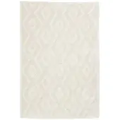 FRAAI Tapis scandinave | Lova Diamond Crème | 80x150cm | Crème | Polyester | Rectangulaire