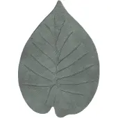 Little Olly Tapis lavable enfant – Coco Feuille Vert Foncé | 100x150cm | Vert | Forme libre | Tapis enfants