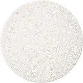 NATURL. Tapis Rond Fluffy – Bobby Blanc | Ø 80cm | Blanc | Rond | Tapis