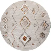 FRAAI Tapis berbère rond | Blend Aztec Beige | Ø 240cm | Beige | Rond | Tapis