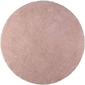 NATURL. Tapis rond doux | Teddy Rosa | Ø 230cm | Rose | Rond | Tapis