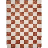 FRAAI Tapis à damier | Blox Terracotta | 230x330cm | Terracotta | Rectangulaire | Tapis