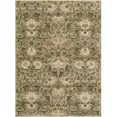 FRAAI Tapis floral | Rosie Vert | 140x200cm | Vert | Polyester | Rectangulaire
