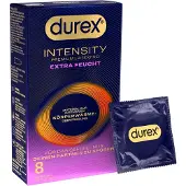 Durex Intensity - préservatifs sans latex extra lubrifiés (boîte de 8)