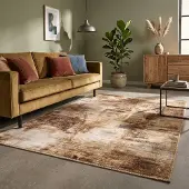 FRAAI Tapis moderne | Strong Or | 140x200cm | Doré | Rectangulaire | Tapis