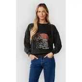 Rip Curl Seeker Raglan Standard Sweatshirt Noir 2XS Femme