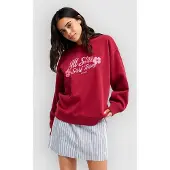 Roxy Lineup Sweatshirt Rouge M Femme
