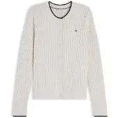Tommy Hilfiger Cardigan 'Mini Cable' écru